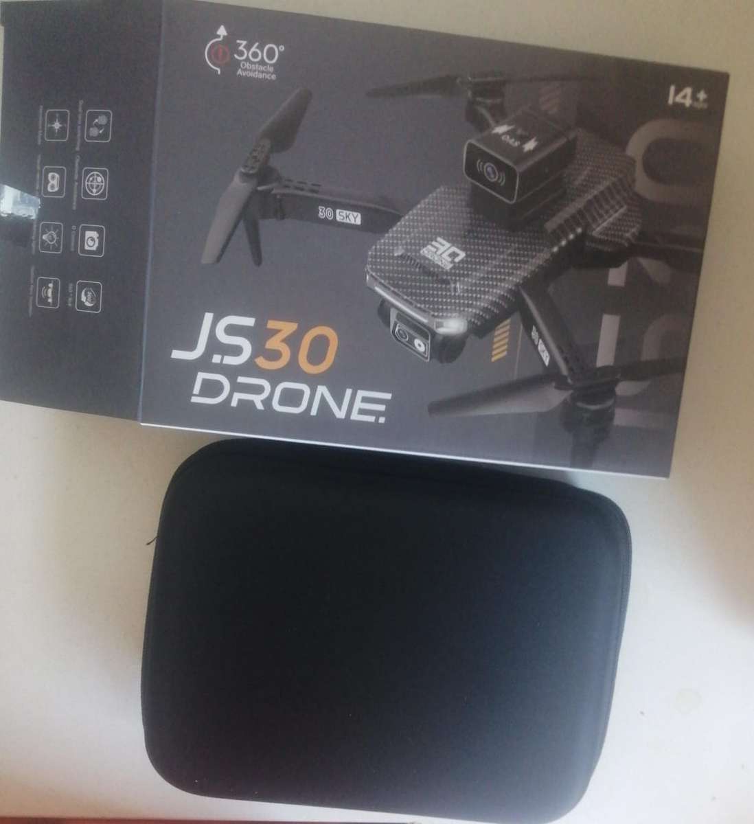 4K UHD Dual Cam Drone, 360° Obstance Avoidance Edition, Flash Lights, Remote control, Carry Case