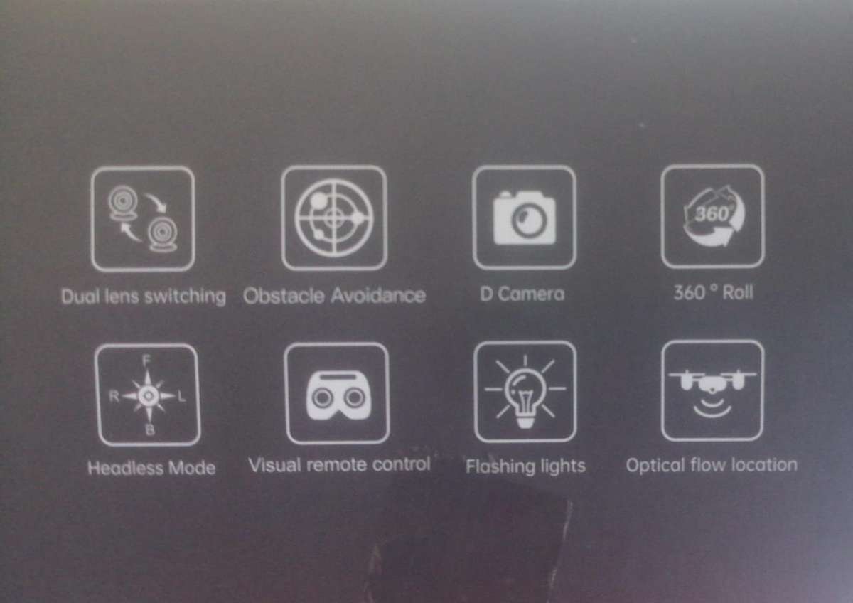 4K UHD Dual Cam Drone, 360° Obstance Avoidance Edition, Flash Lights, Remote control, Carry Case