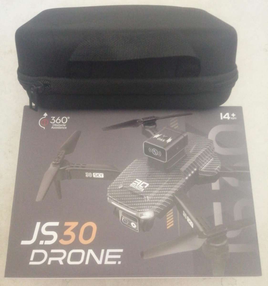 4K UHD Dual Cam Drone, 360° Obstance Avoidance Edition, Flash Lights, Remote control, Carry Case