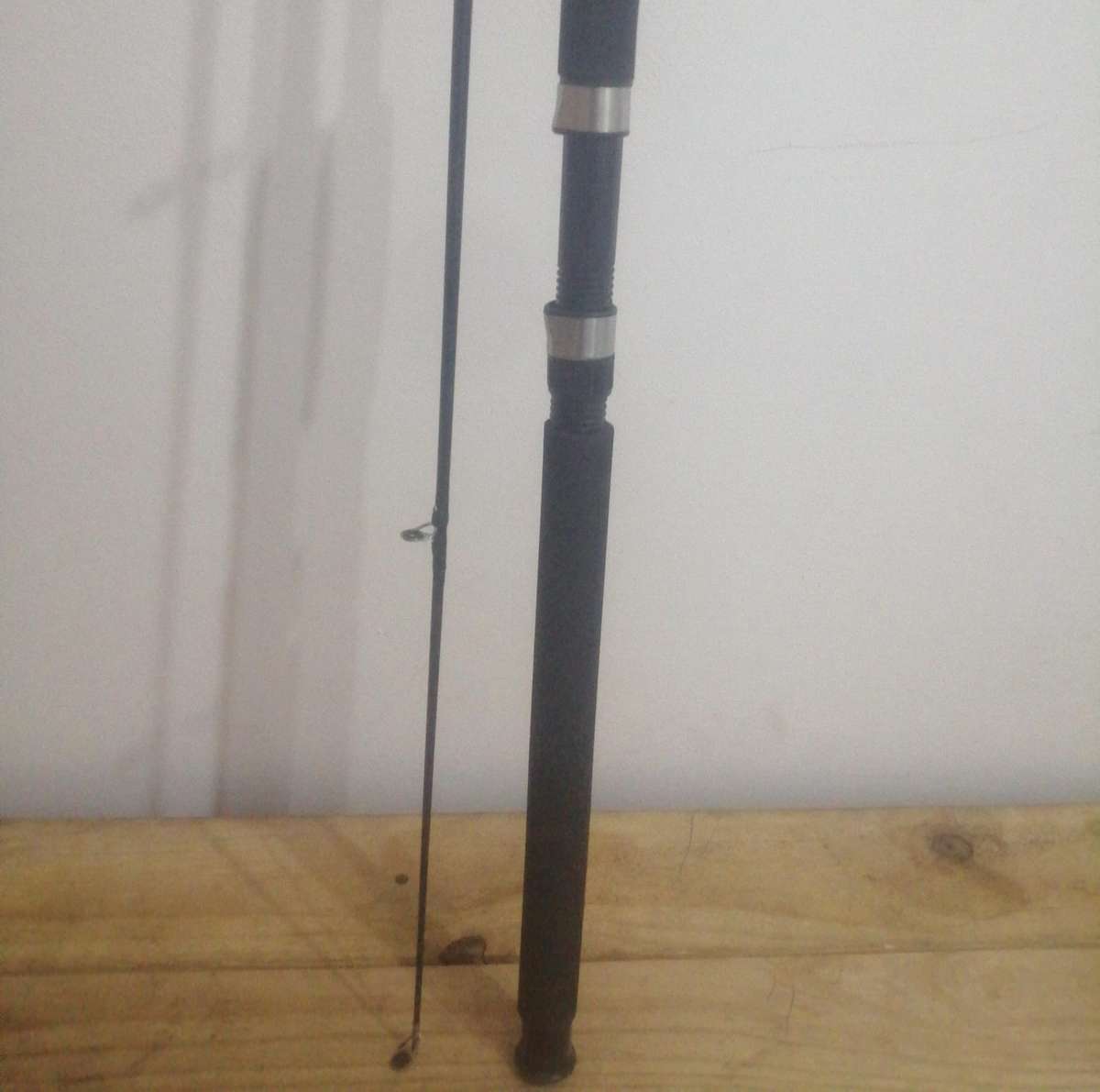 10Ft Fishing Rod, 2 Piece, Black