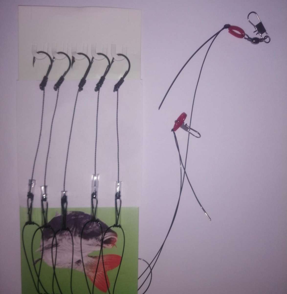 Carp Kit multifunctional 5 Piece strop, made with 5 x size 12 hooks