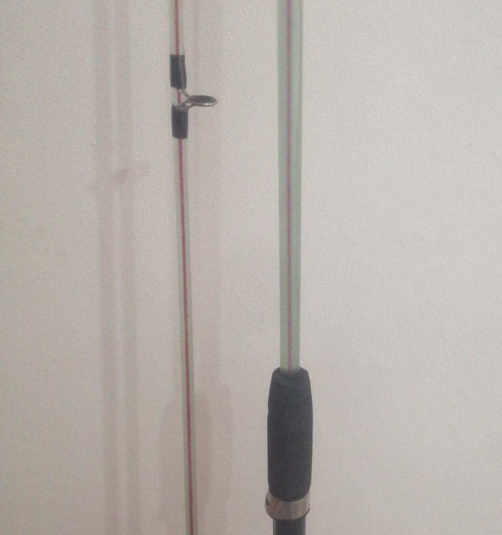 6Ft Transparent Fishing Rod, 2 Piece, with carrier bag