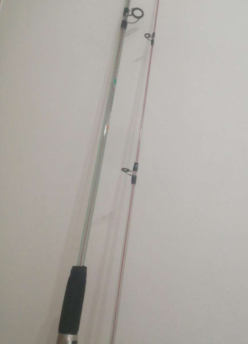 6Ft Transparent Fishing Rod, 2 Piece, with carrier bag