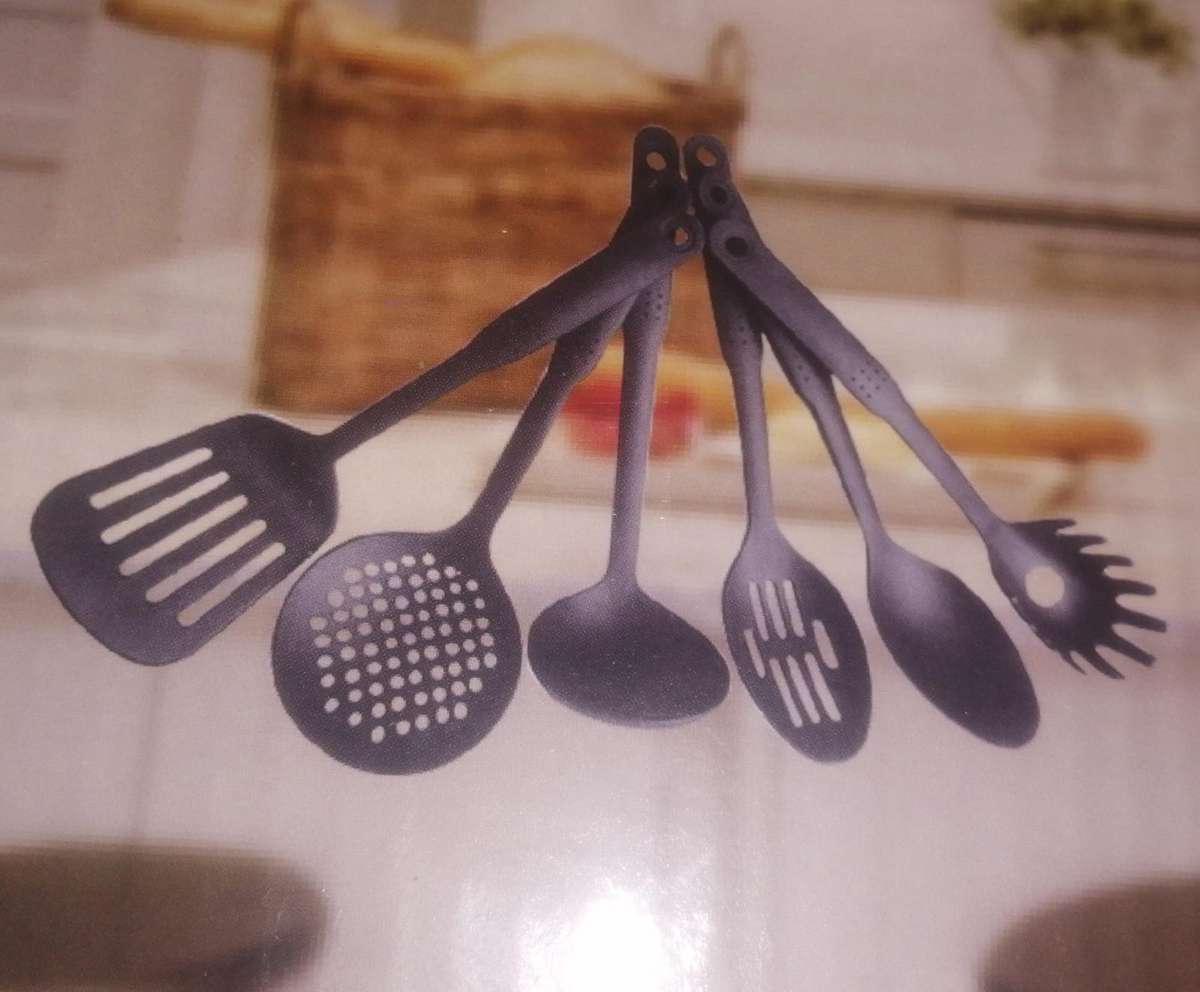 13 Piece Cookware and Utensil Set Non-Stick, glass lids
