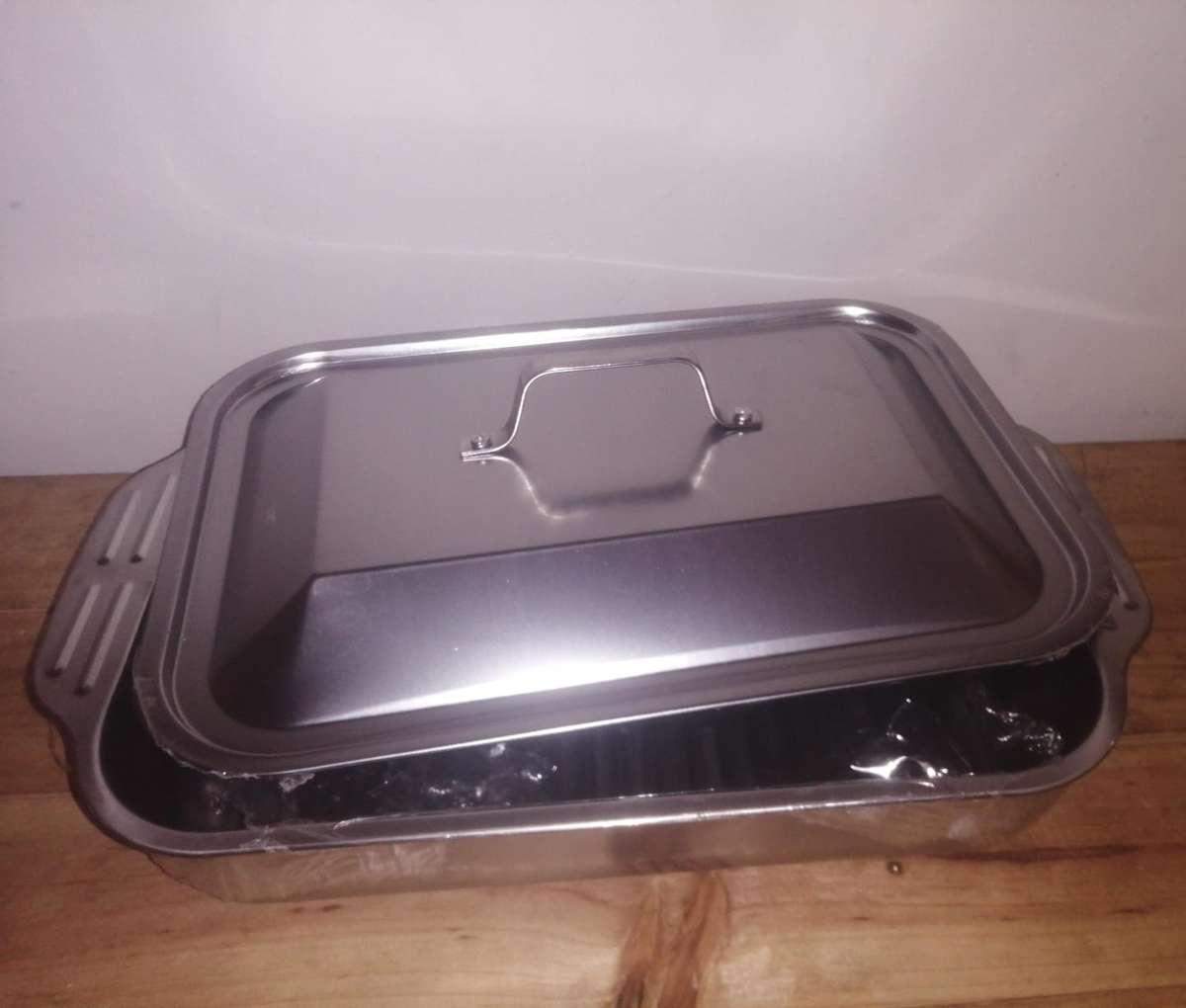 Multi-purpose Dish, Oven Pan with Lid, Braai Roasting Pan with lid, 41x24x5 cm