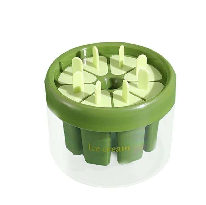 Reusable Popsicle Ice-Cream Stick Mold, 8 holes and 8 reusable sticks, 2 Colors available