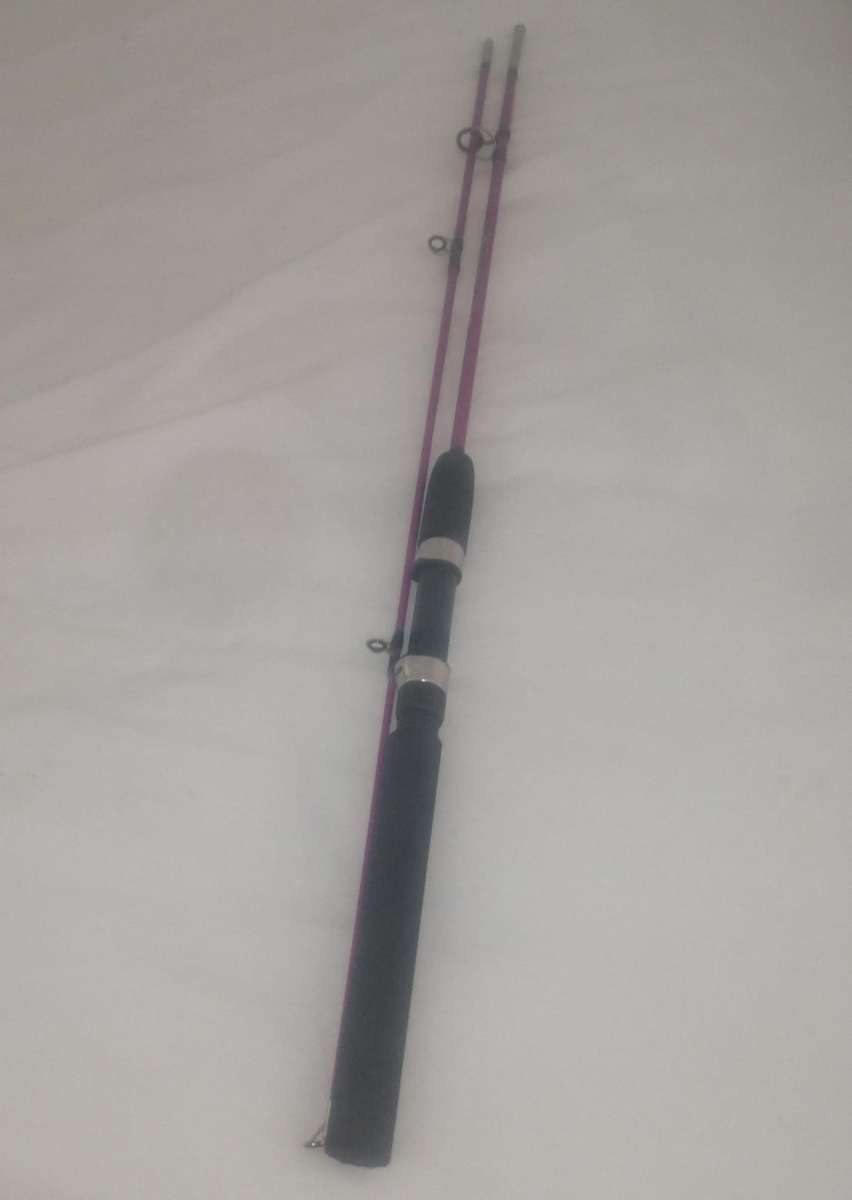 6Ft Carp Fishing Rod, Purple or Dark Pink, 1.8m, 2 Piece
