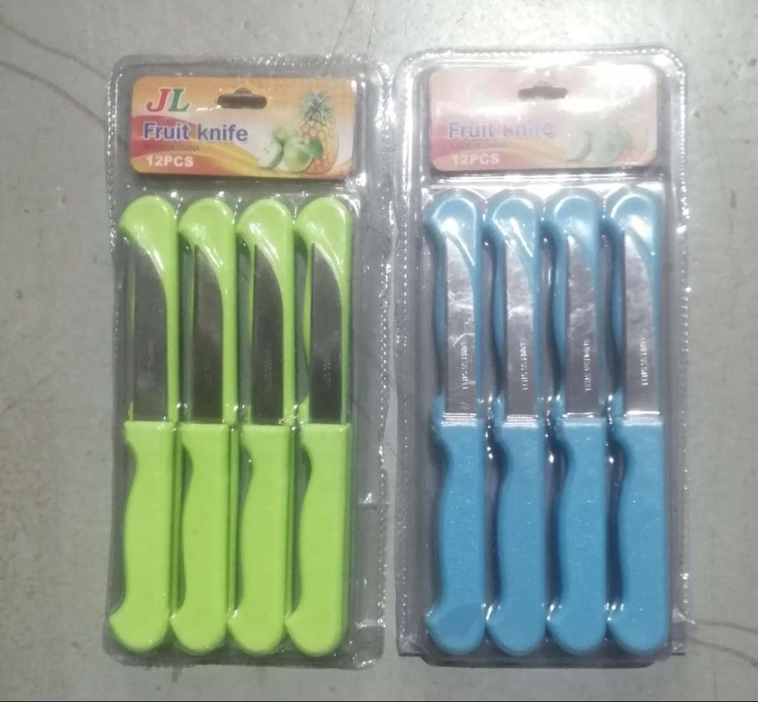 12pc Fruit Knife set, blue or green
