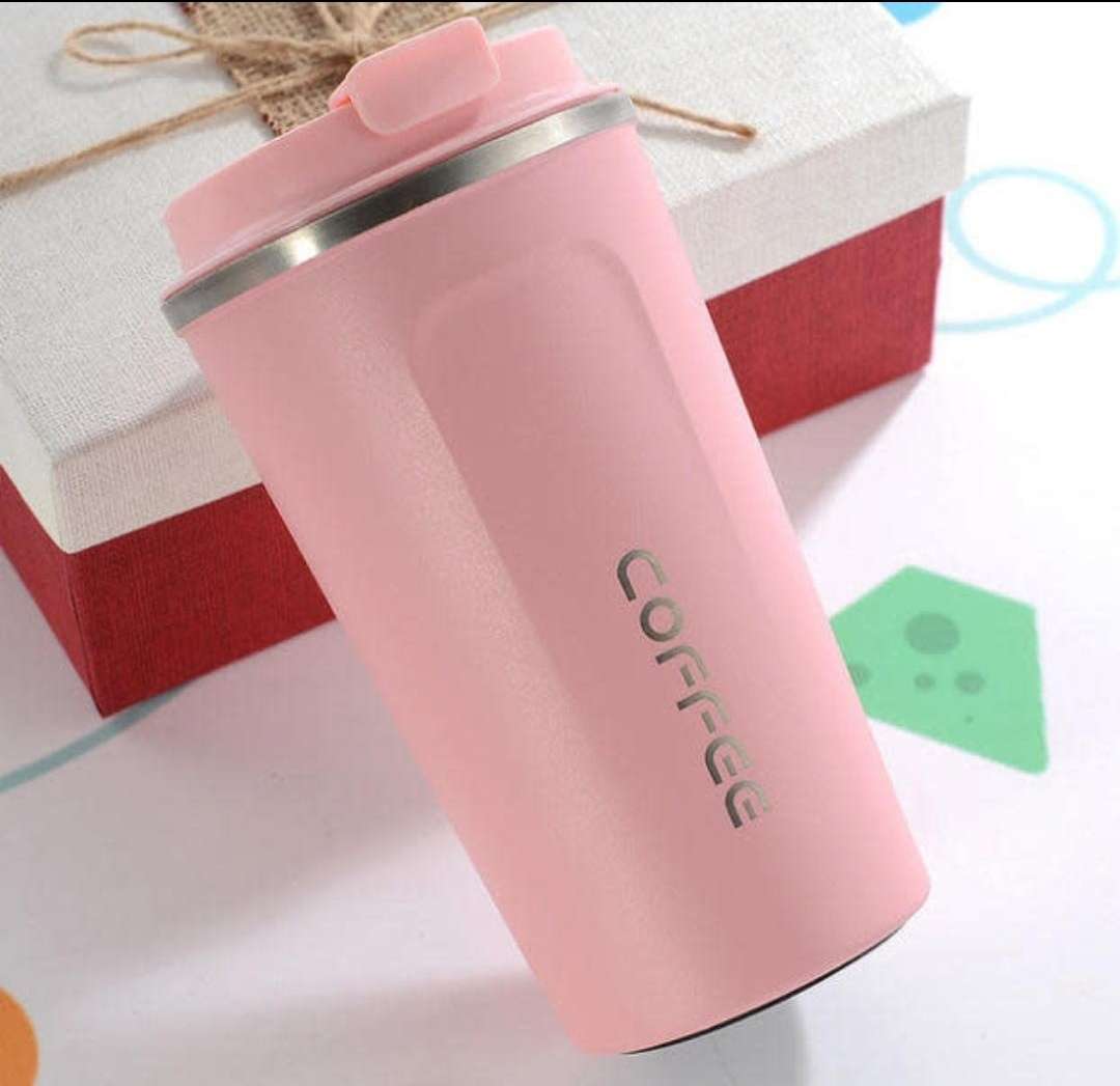 510ml Thermos Coffee Mug -Smart Temperature, available in Pink or White
