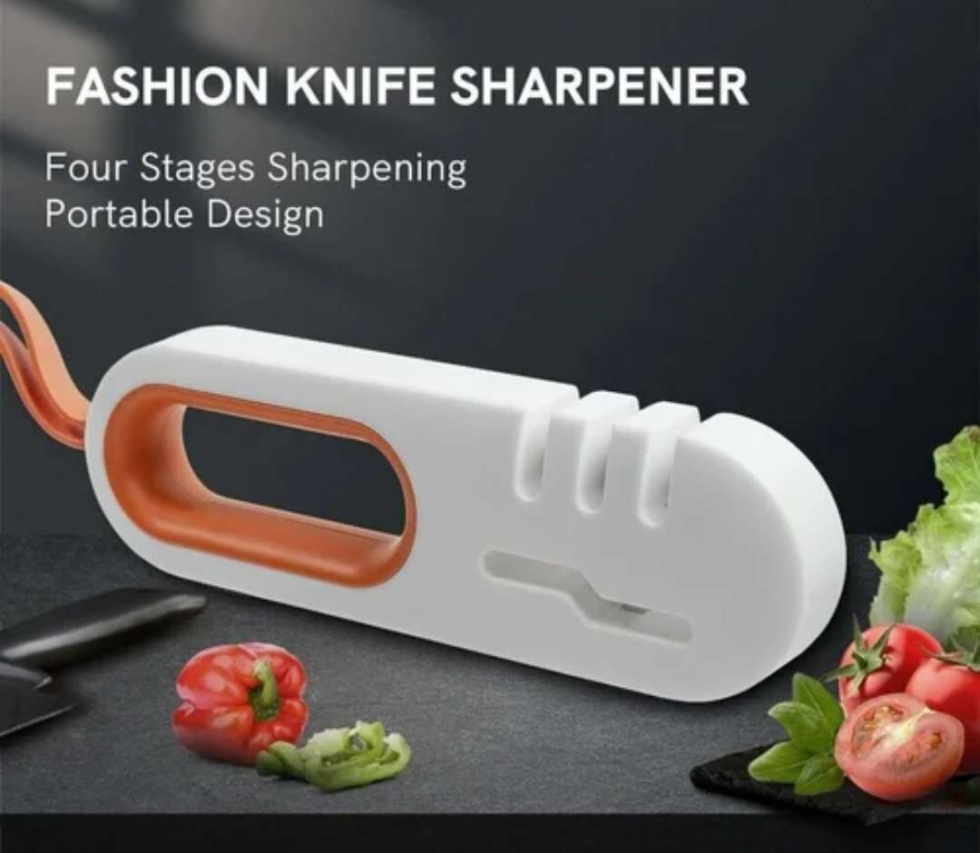 4-in-1 Multifunctional Sharpener, Fast Handheld Knife Scissors Sharpener, green, blue, or orange