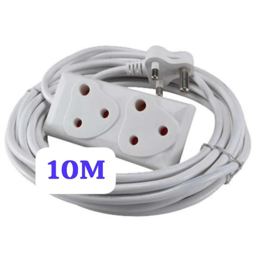10m Extension Cord With A Two-Way Multi-Plug Extension Lead
