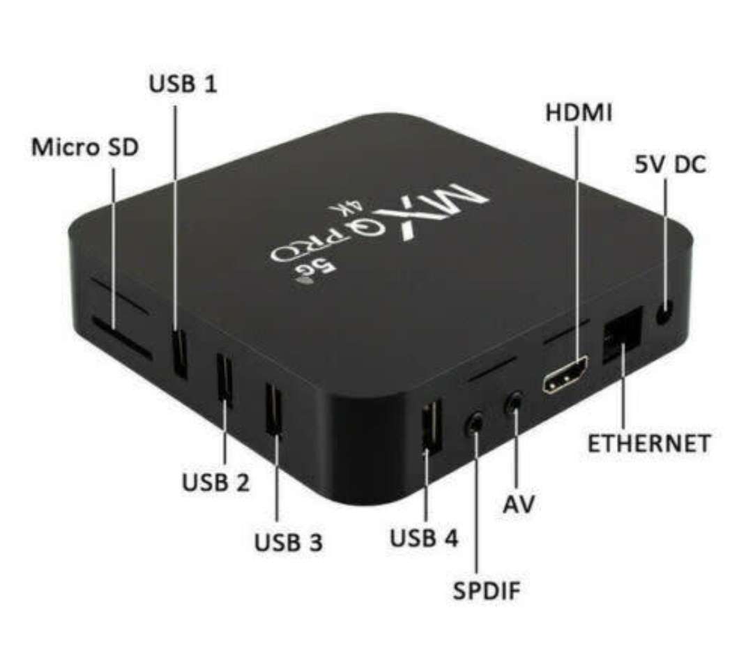 MXQ PRO Tv Box. 4K, Android 12. Supports All Local Apps