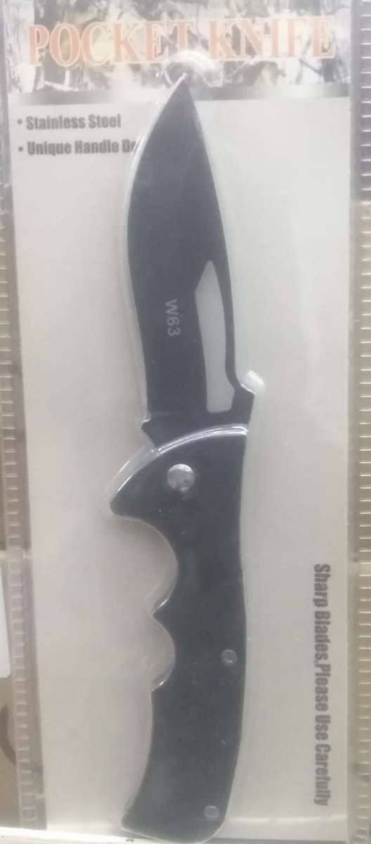 Stainless Steel Pocket Knife W63, sharp blades
