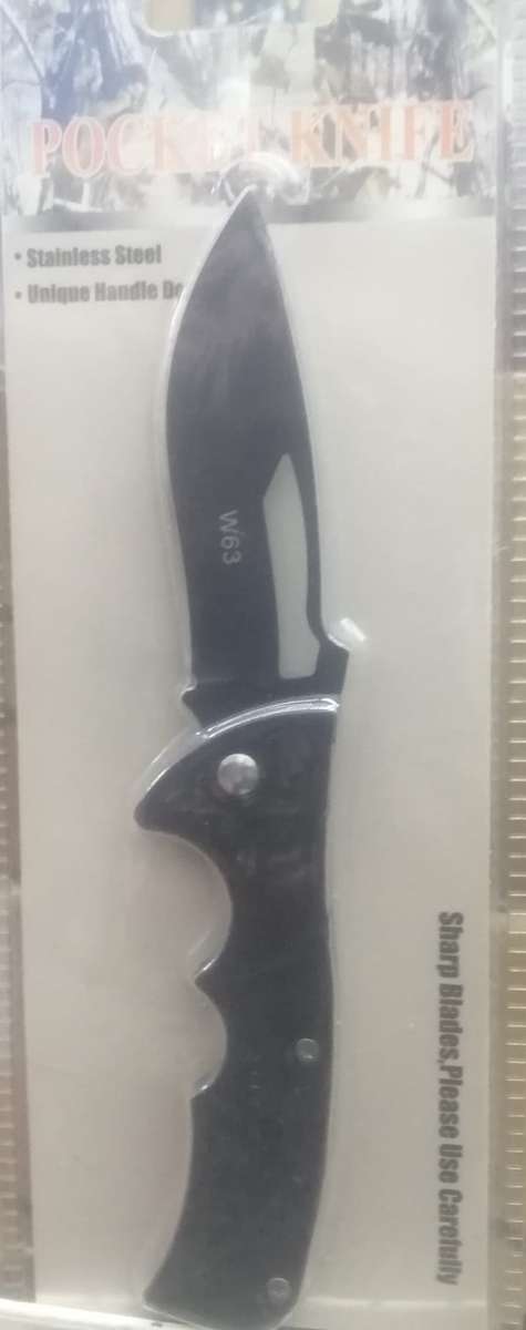 Stainless Steel Pocket Knife W63, sharp blades
