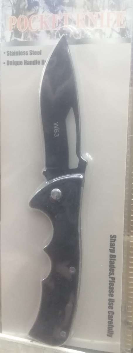 Stainless Steel Pocket Knife W63, sharp blades