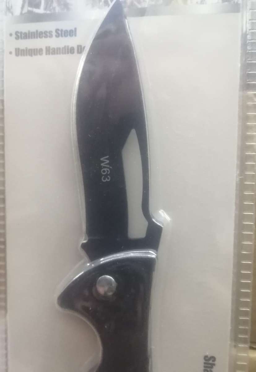 Stainless Steel Pocket Knife W63, sharp blades