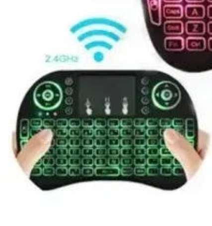 2.4GHz Wireless Handheld Keyboard with backlights, For Android Tv Box, PC or Google TV Box .