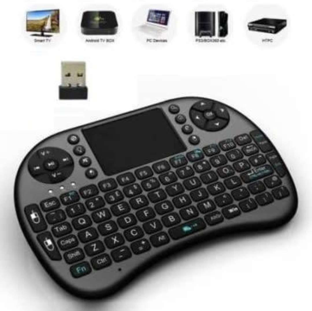 2.4GHz Wireless Handheld Keyboard with backlights, For Android Tv Box, PC or Google TV Box .