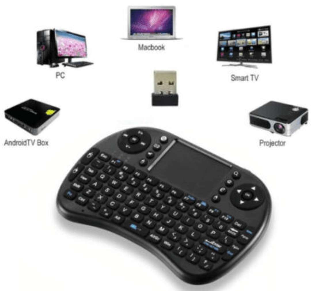 2.4GHz Wireless Handheld Keyboard with backlights, For Android Tv Box, PC or Google TV Box .