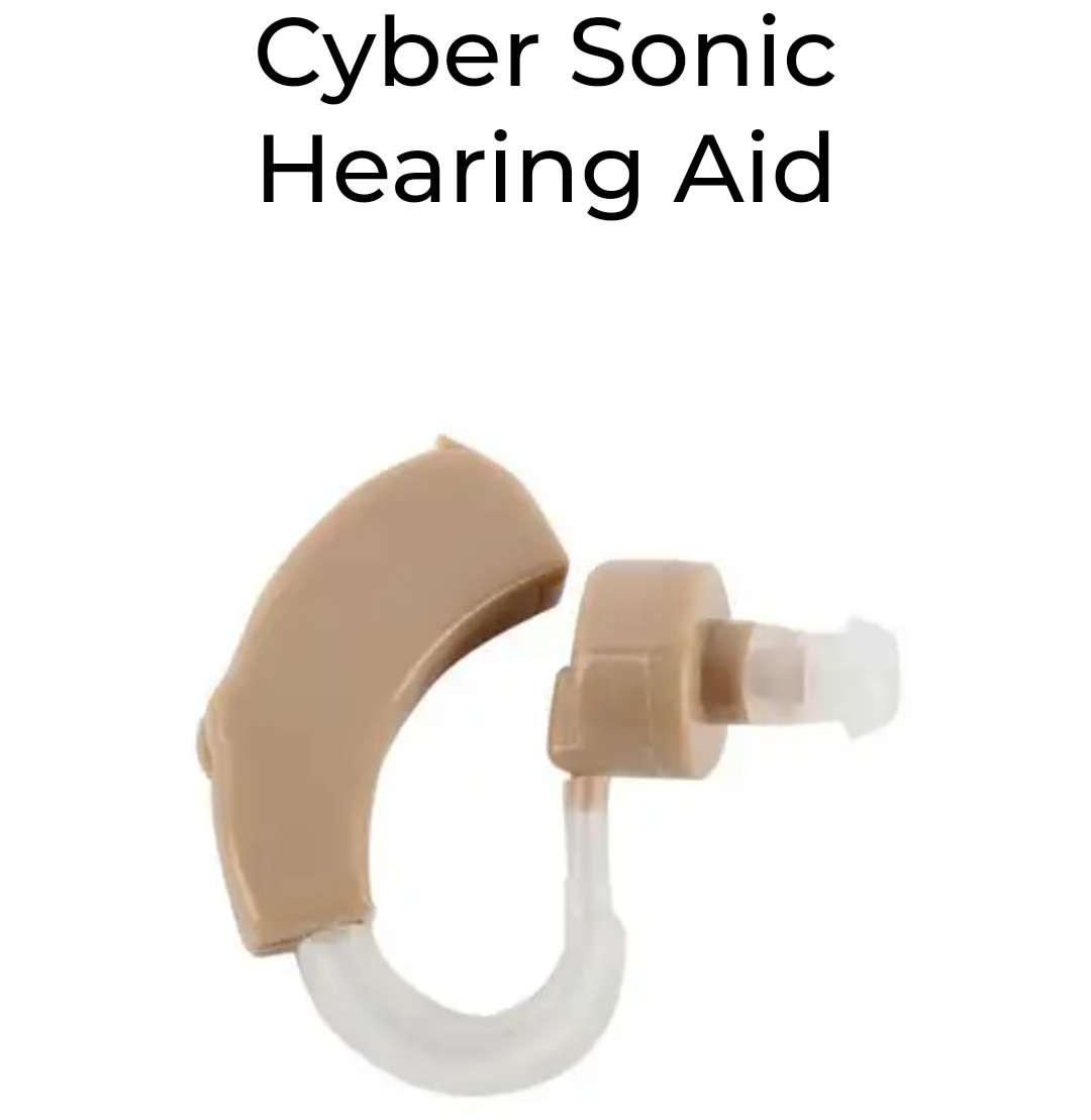 Cyber Sonic Hearing Aid, Amplify sounds up to 40 decibels. weighs < 10g, wind noise reduction