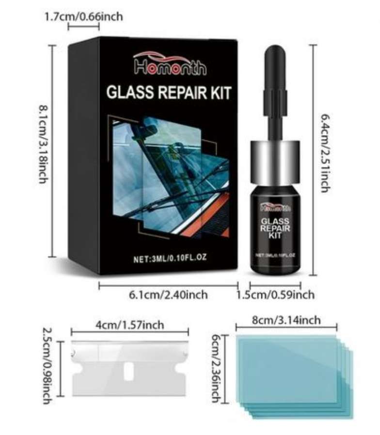 Car Windshield Glass Repair Resin Kit Tools