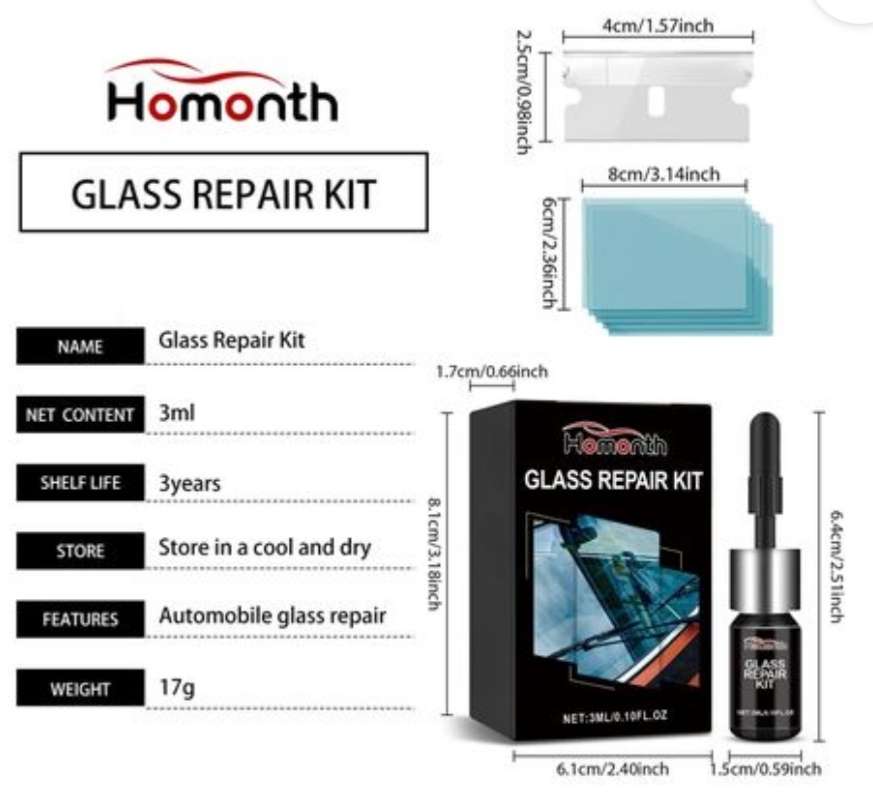 Car Windshield Glass Repair Resin Kit Tools
