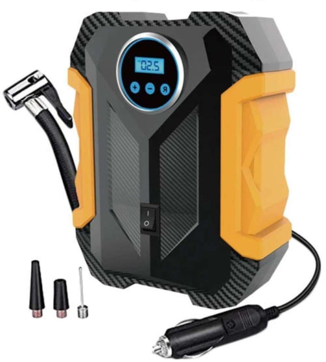 Digital Air Compressor Car Automatic Pump Portable Tire Inflator with LED Light DC 12V