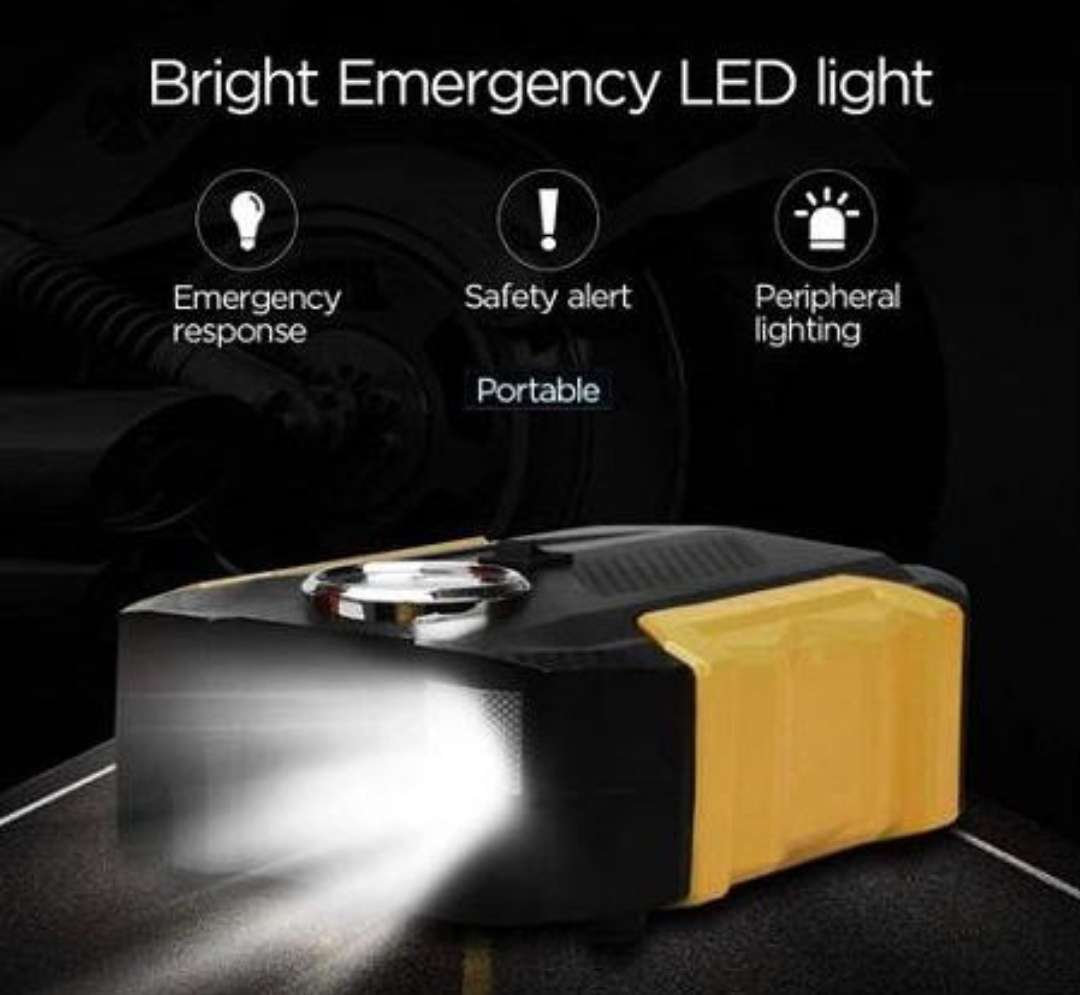 Digital Air Compressor Car Automatic Pump Portable Tire Inflator with LED Light DC 12V