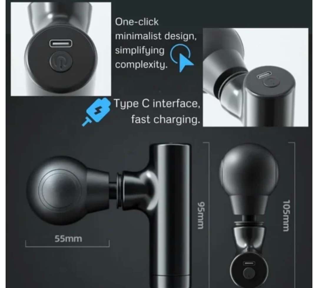 3 Speeds deep tissue muscle massager gun, for body relaxation