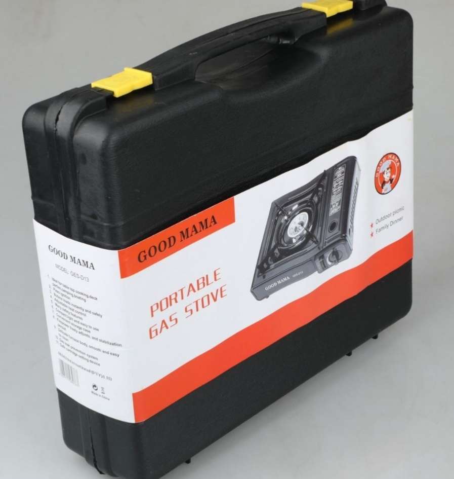 Portable Gas Stove in Carry Case, 1-Burner Butane Stove, Portable Camping Stove with Carry Case