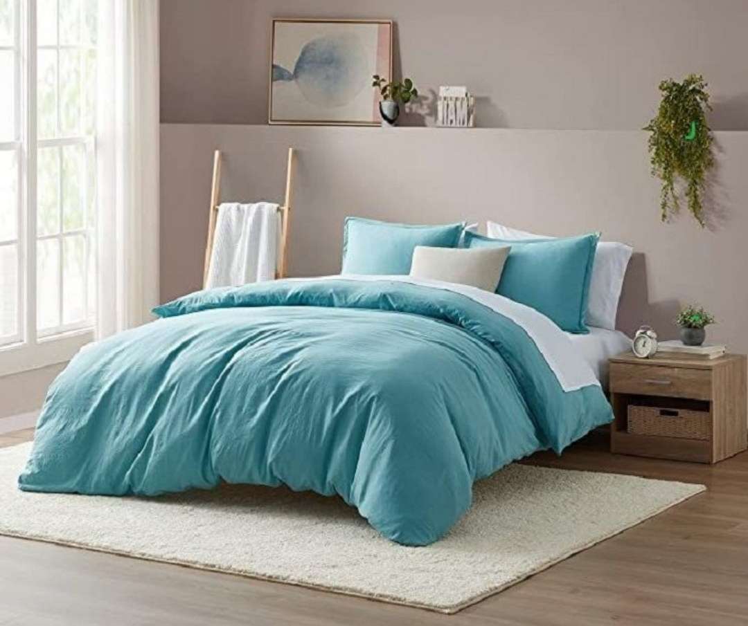 Duvet cover set plain - various colours available - Queen size, micro fiber