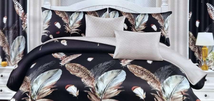 5pc King Set, 1 King Bedspread , 2 Standard + 2 Continental pillow cases