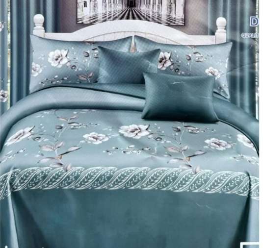 5pc King set bedspread , 2 standard + 2 continental pillow cases