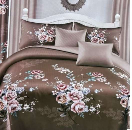 5pc King Quilted Set, bedspread , 2 standard + 2 continental pillow cases