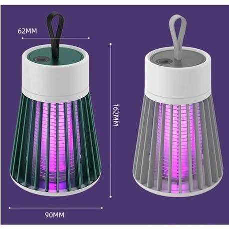 USB LED Electric Mosquito Killer Lamp, with handle, High efficiency, Available in Green or Grey