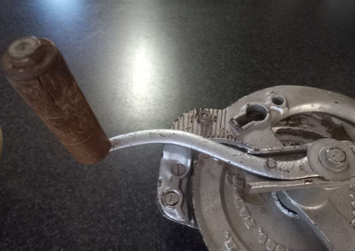 OLD BLACK HAWK CORN SHREDDER - MADE USA