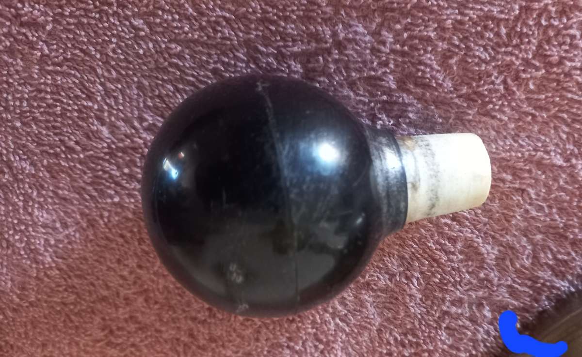 VINTAGE AMBER DECANTER - VERY UNUSUAL PIECE