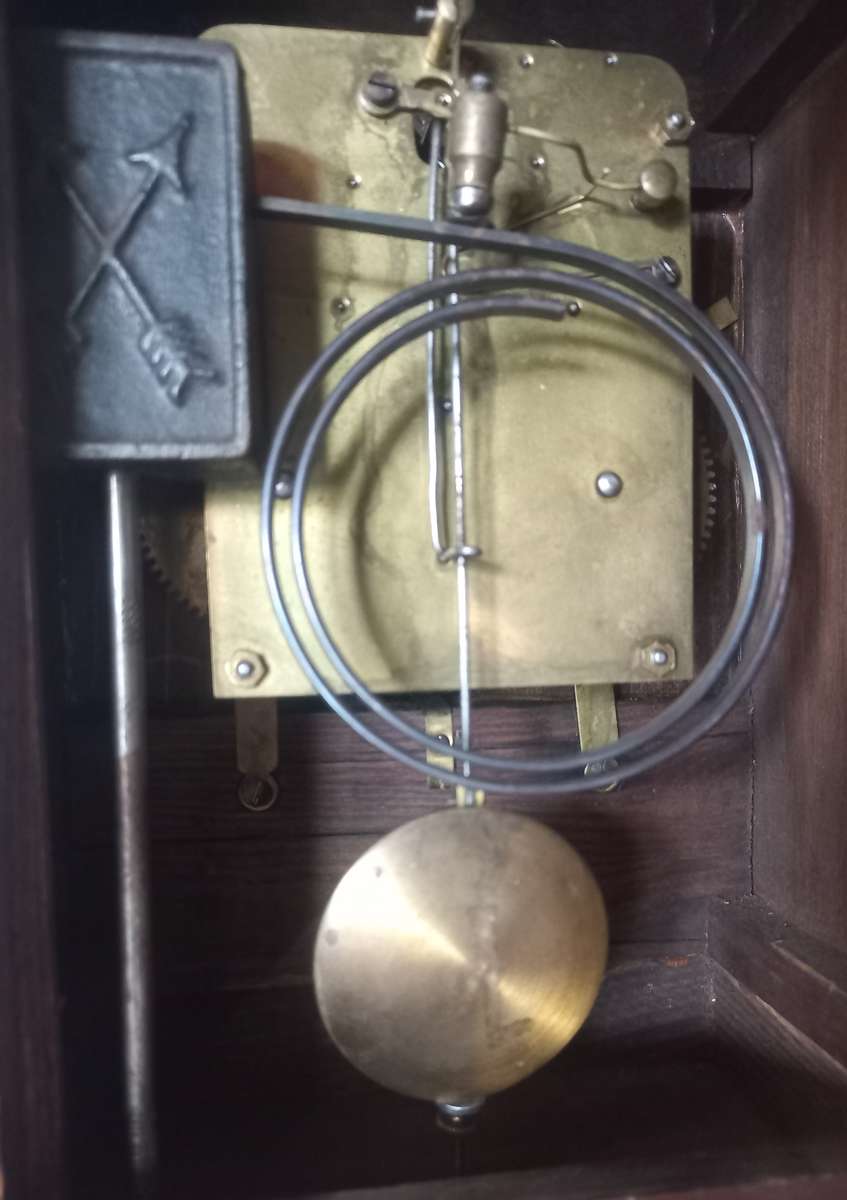 A BEAUTIFULL  GERMAN ANTIQUE JUNGHANS MANTLE CLOCK  - MADE 1920'S