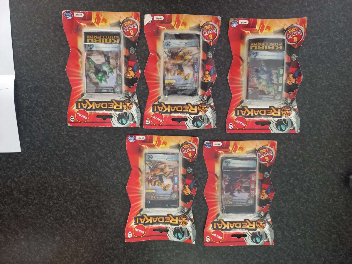 5XC SEALED PACKLETS REDAKAI - 3D ANIMATED TOYS