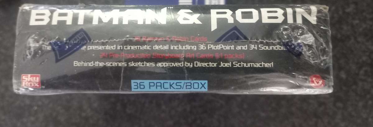 BATMAN AND ROBIN COLLECTABLE CARDS - SEALED BOX 1987