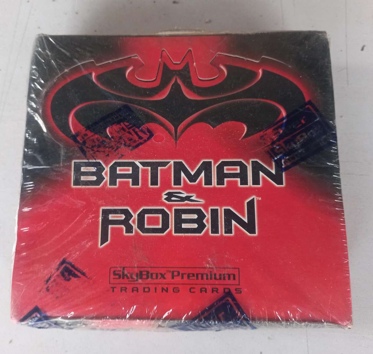 THE LAST SEALED BOX OF BATMAN AND ROBIN TRADING CARDS