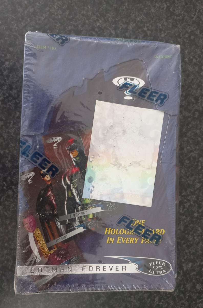 BATMAN FOREVER TRADING CARDS SEALED BOX  [FLEUR  1995 ULTRA]