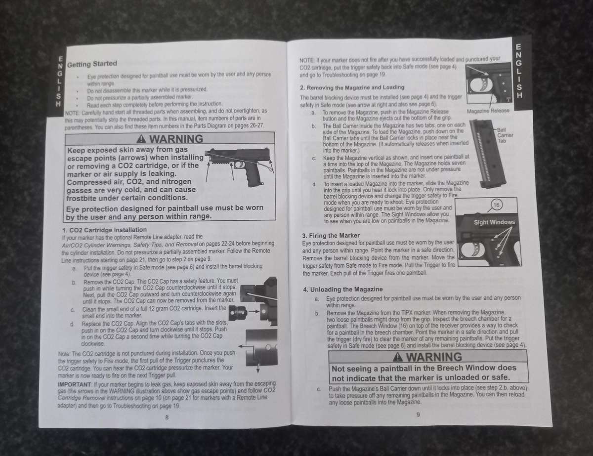 TIPPMANN TIPX .68 CALIBRE PAINBALL PISTOL