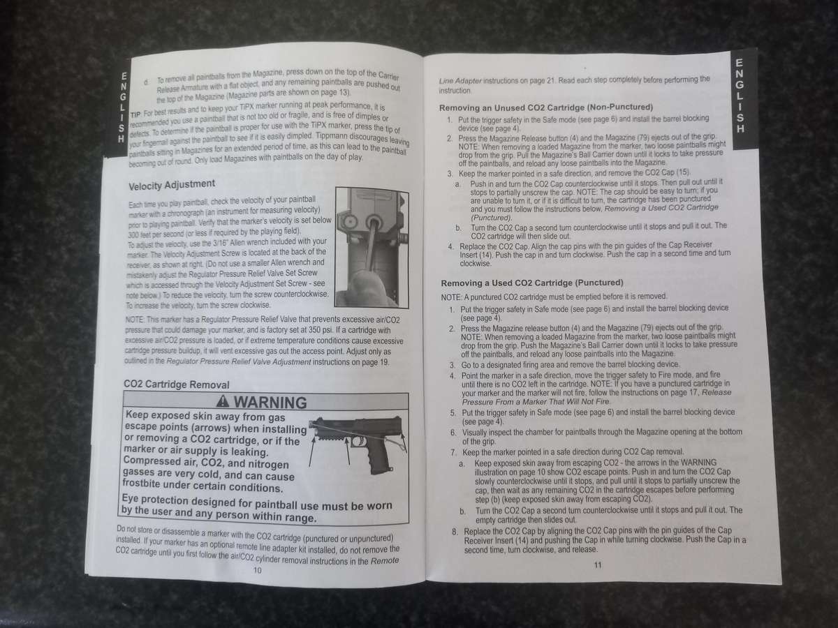 TIPPMANN TIPX .68 CALIBRE PAINBALL PISTOL