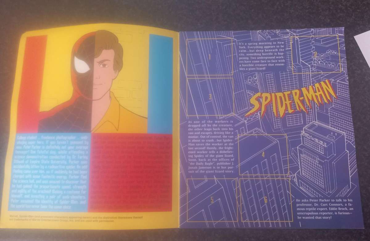 SPIDERMAN STICKERS AND BOOK - MADE ITALY