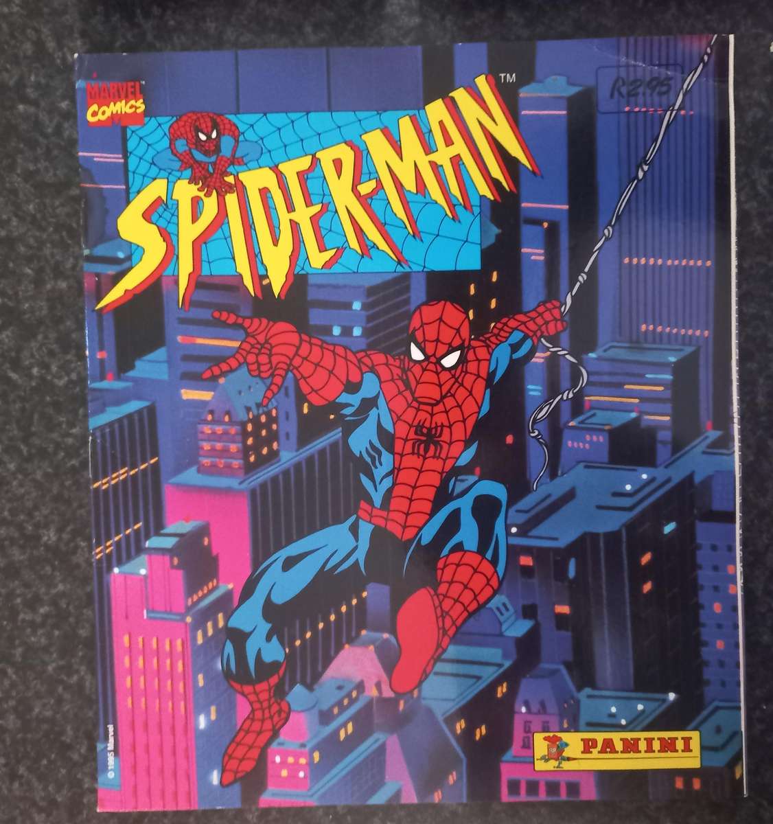 SPIDERMAN STICKERS AND BOOK TRADING CARDS  - 1995