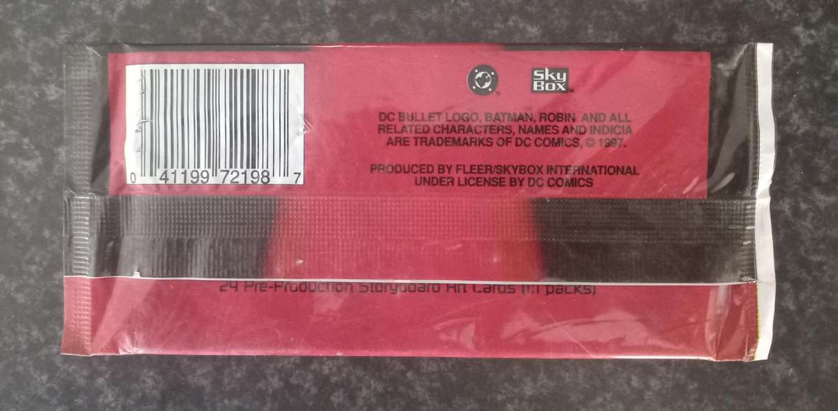 BATMAN AND ROBIN SDEALED BOX PLUS 20X SEALED PACKETS TRADING CARDS