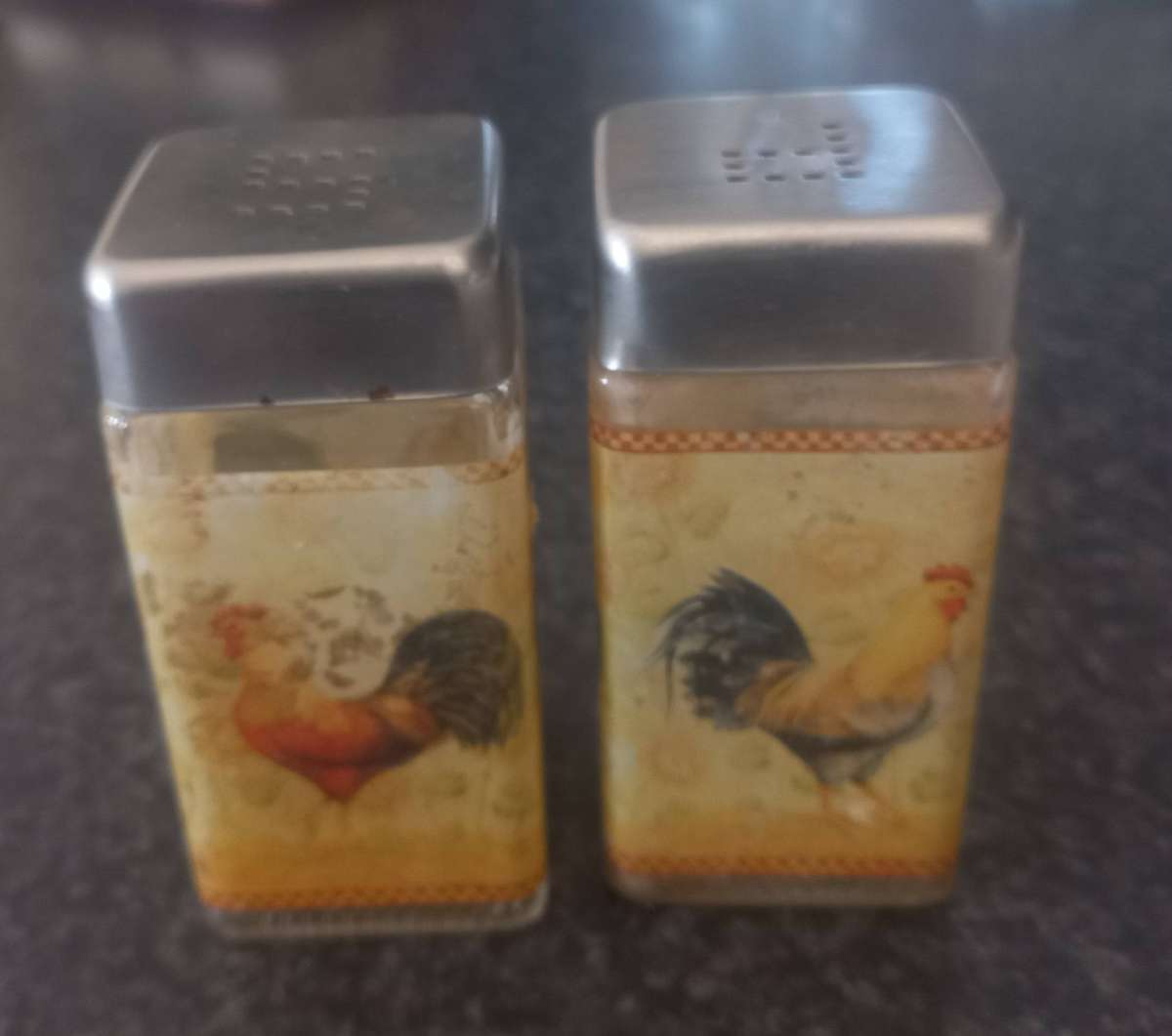 OLD WIMPY SALT, PEPPER VINAGAR AND TOMATO SAUCE HOLDER