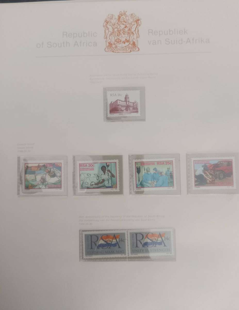 12X SHEETS OF SOUTH AFRICAN STAMPS UNUSED