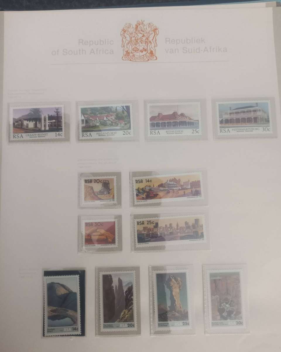 12X SHEETS OF SOUTH AFRICAN STAMPS UNUSED